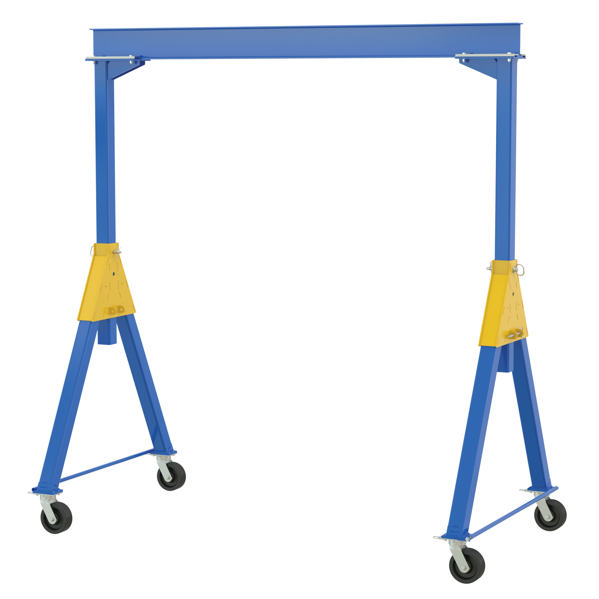 Vestil Steel Knockdown Fixed Crane - 6000 Lb. Capacity, Phenolic Casters, Model# FHSN-6-10